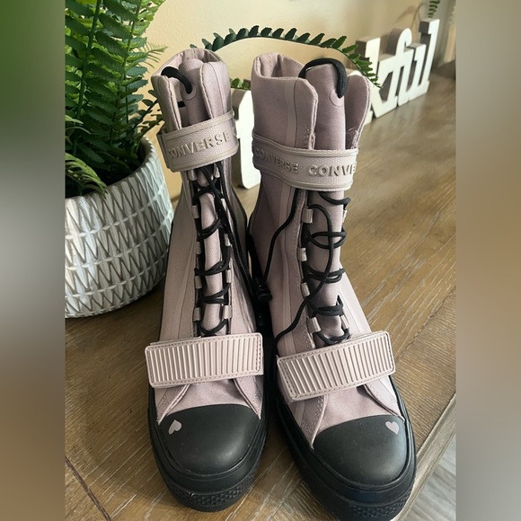 SOLD Converse GR82 XHI 2020 Love Fearlessly Amethyst Grey Purple Platform Boot - Picture 9 of 16